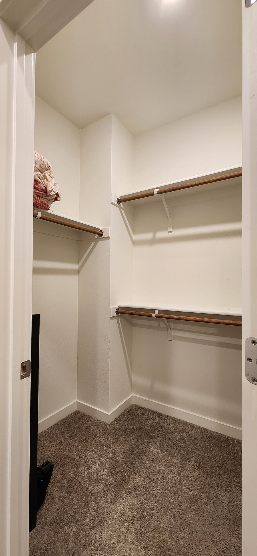 Attached walk-in closet