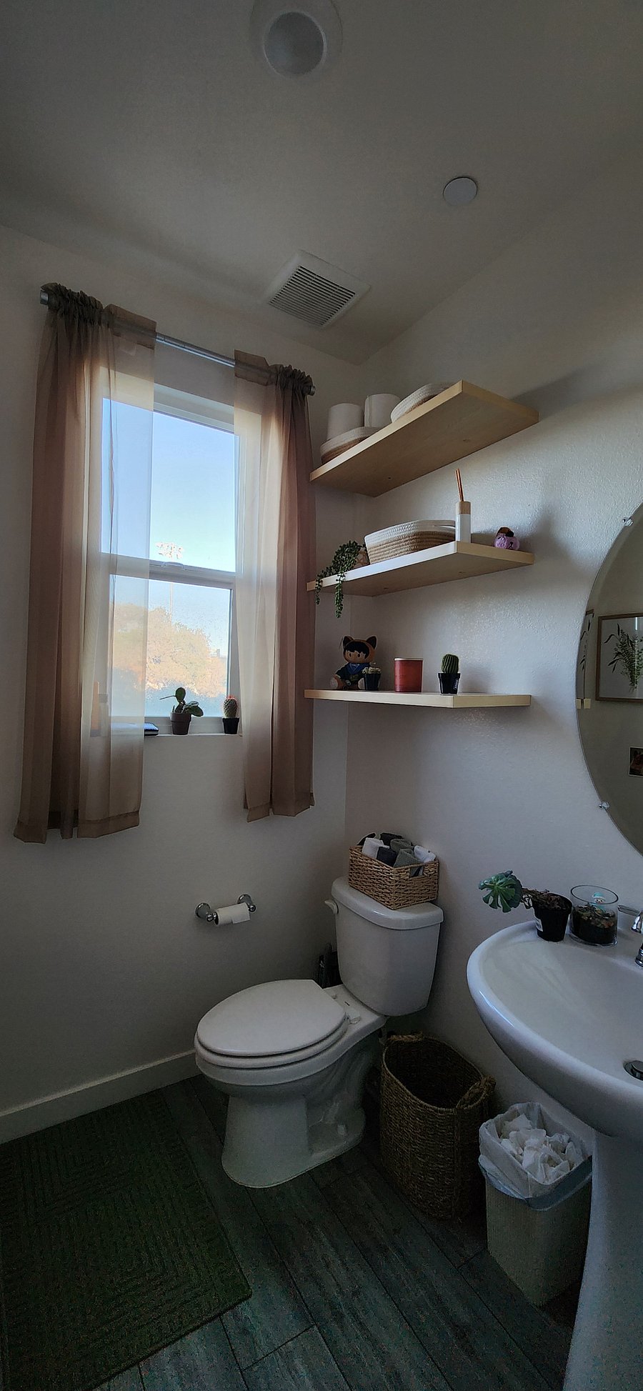 2nd floor powder room adjacent to the kitchen