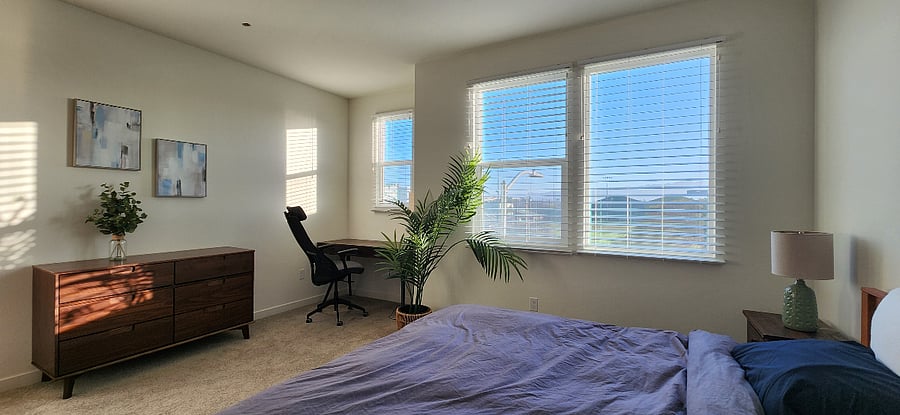 Before curtains were installed.