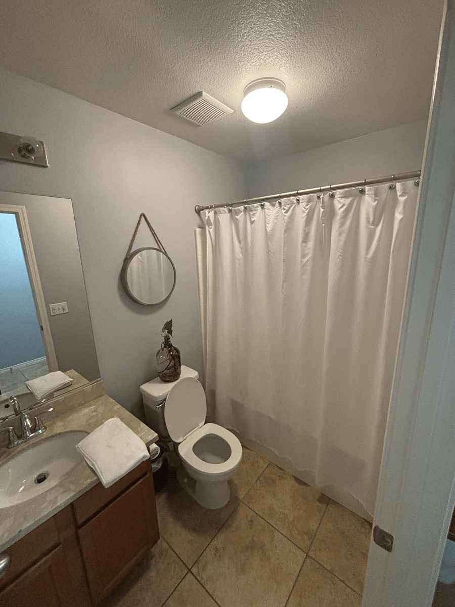 private bathroom (downstairs) 