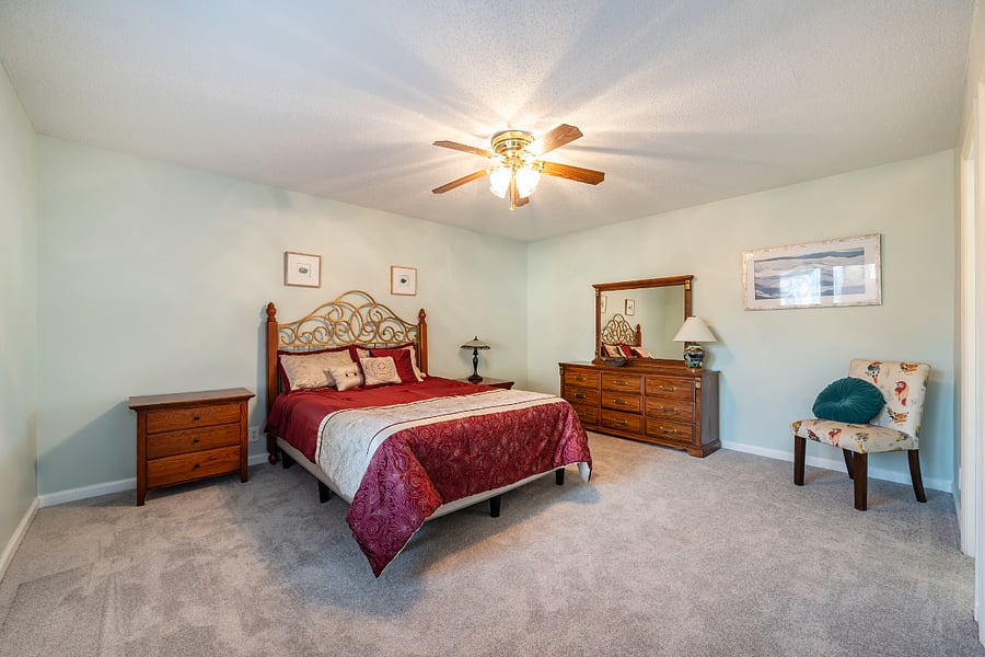 Large primary bedroom!
