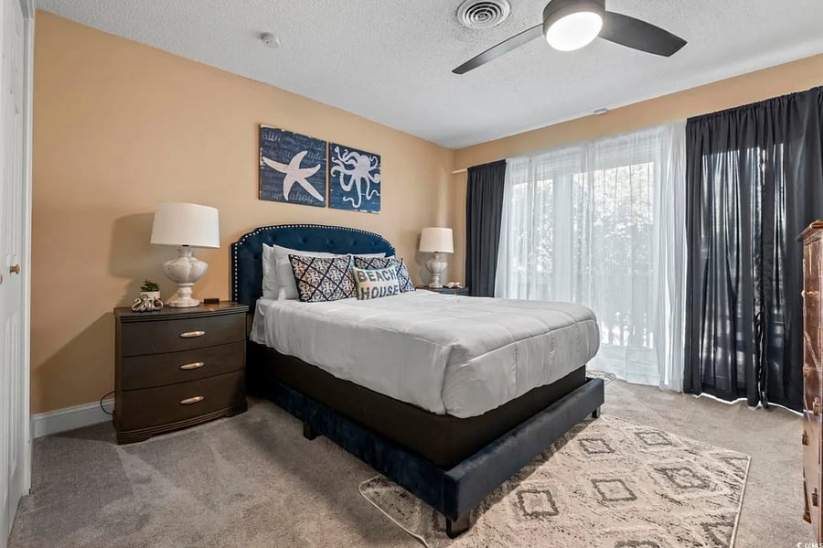 Master Bedroom with Deck and Master Bathroom
