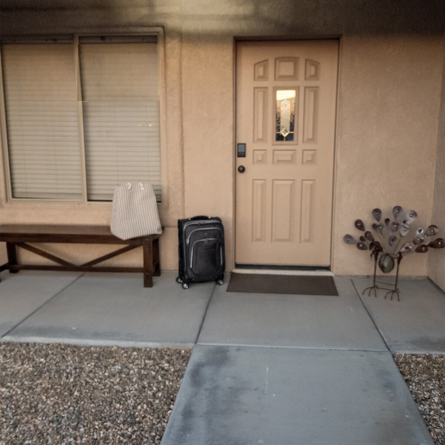 Welcome to Hava Fun Stay! There is a convenient bench where you can place your items when you arrive. Easy access with keyless entrydon't worrywe'll leave the lights on.