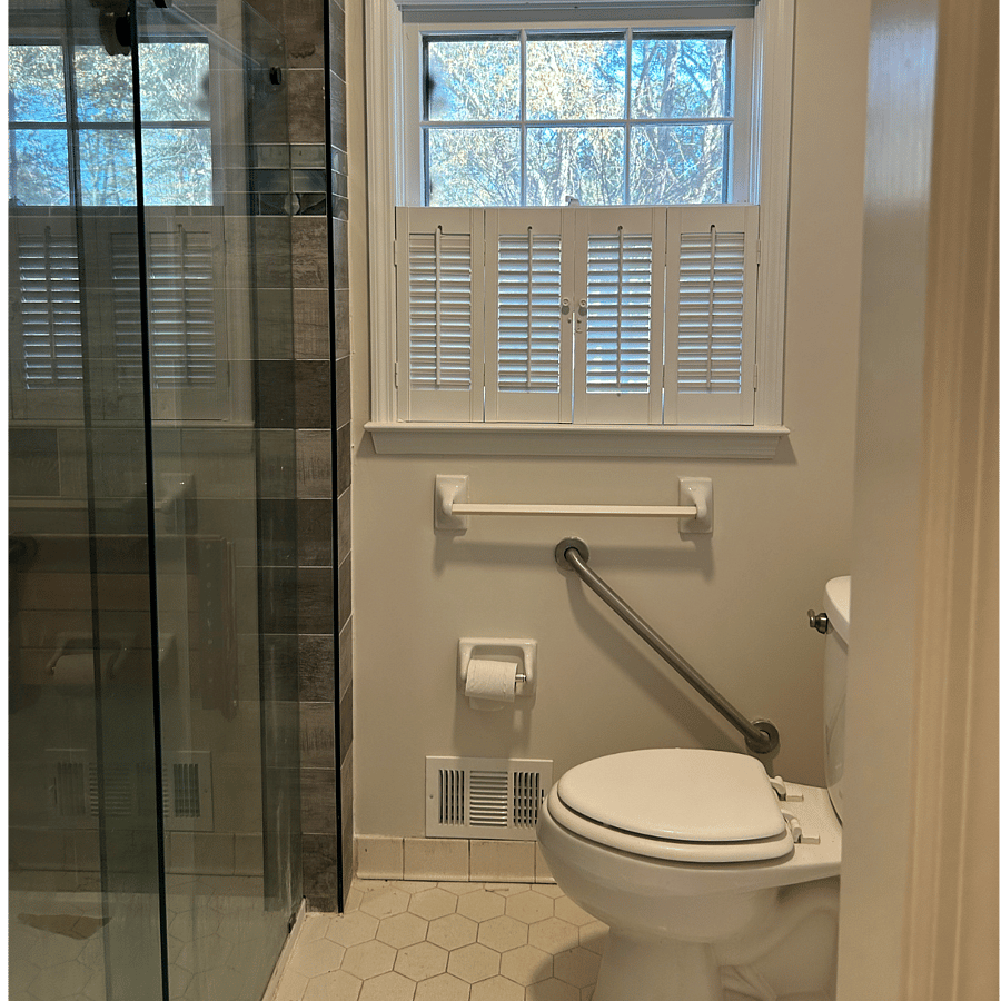 Private space, Unit #1: Ensuite bathroom opens off the Master bedroom