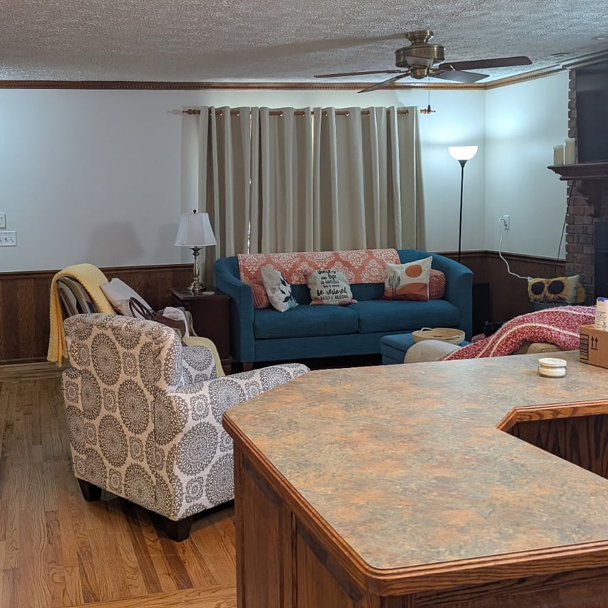 Shared space: Cozy family room