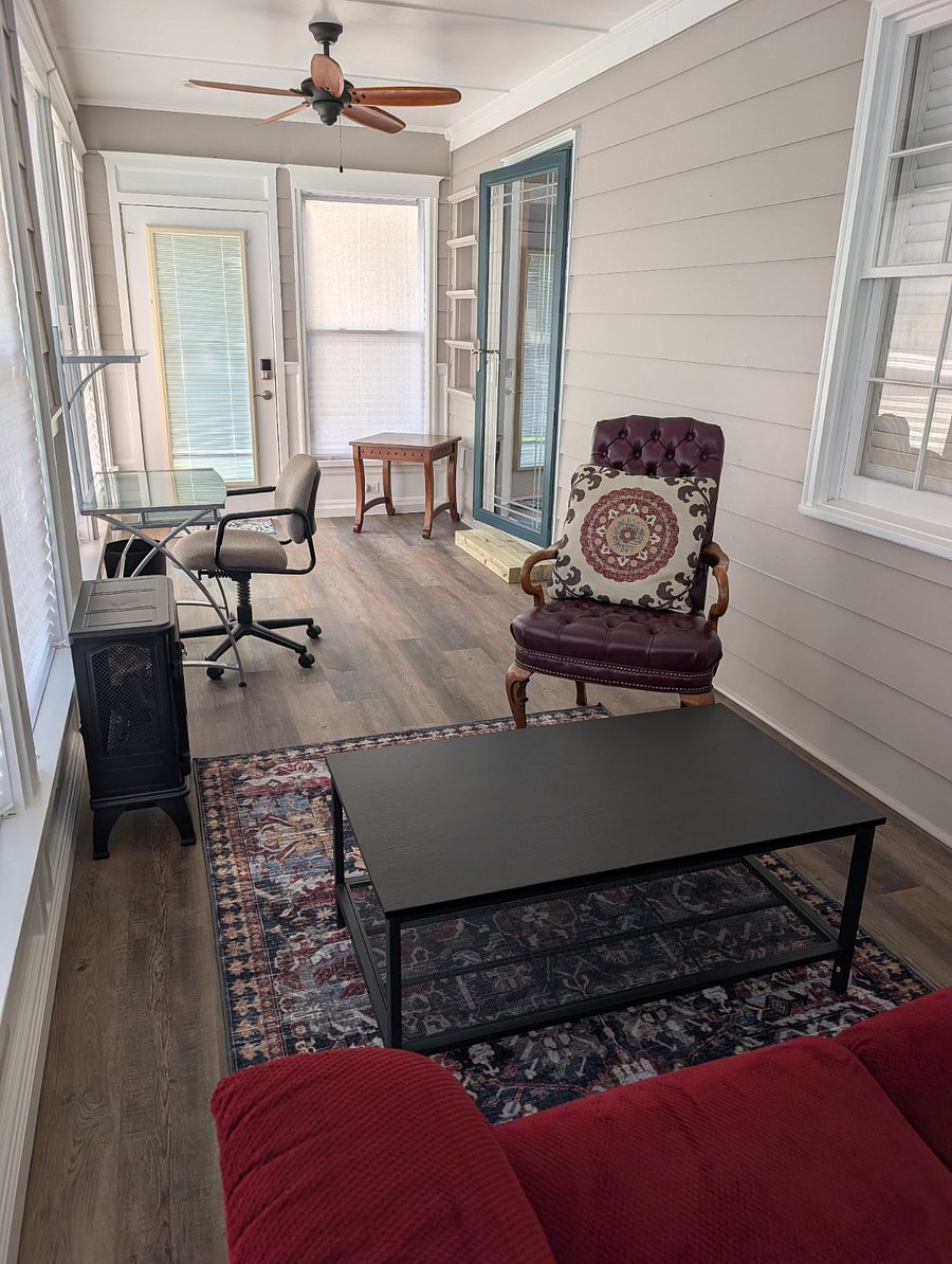 Private space, Unit #1: The front sunroom.
