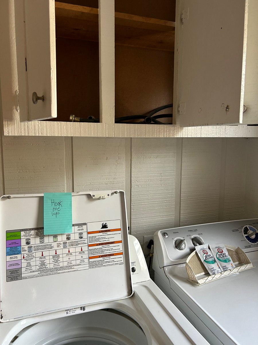 Shared Space: Laundry is next to the kitchen. We provide a starter pack of detergent.