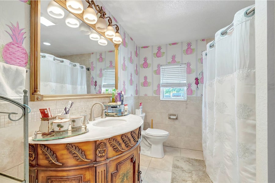 Upstairs Shared Full Bathroom (standing shower, no bathtub)