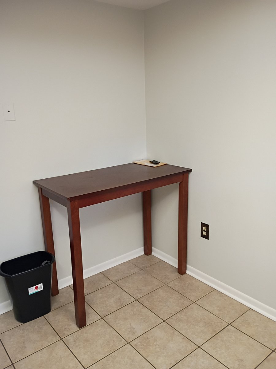 side table in kitchen