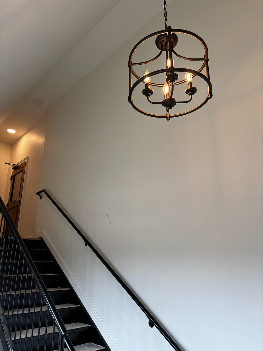 Reach Apt. 2 via a private, lighted entrance on the back, accessible via a door only accessible by tenants.  Parking is right outside. 