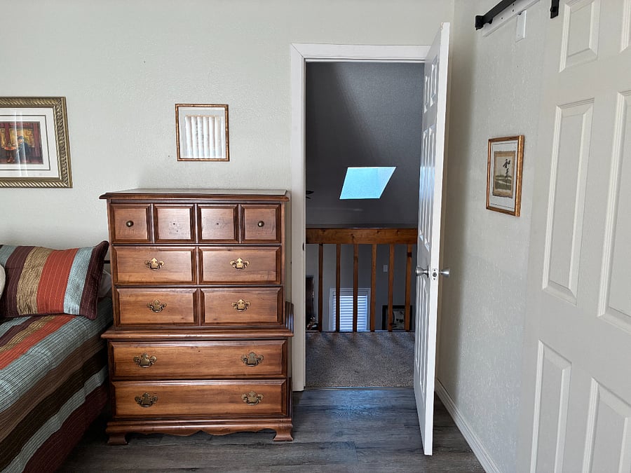 With door open view of skylights