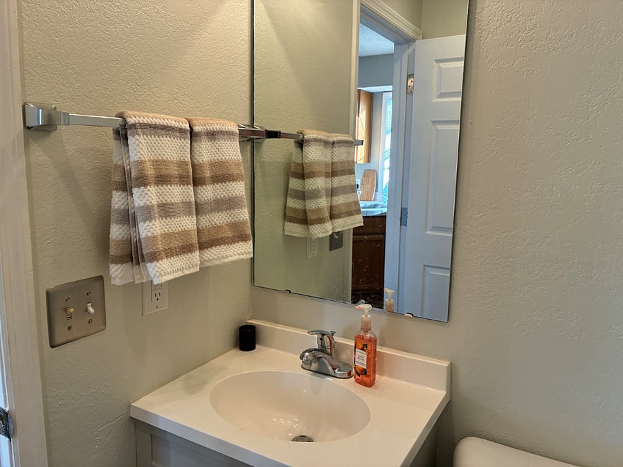 Half bath off kitchen (shared)
