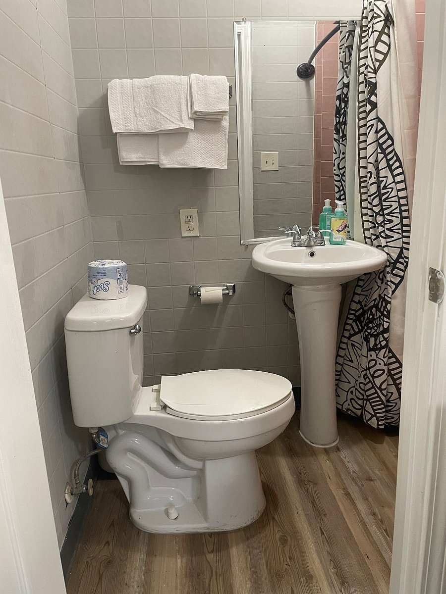 Separate private toilet and bathroom.