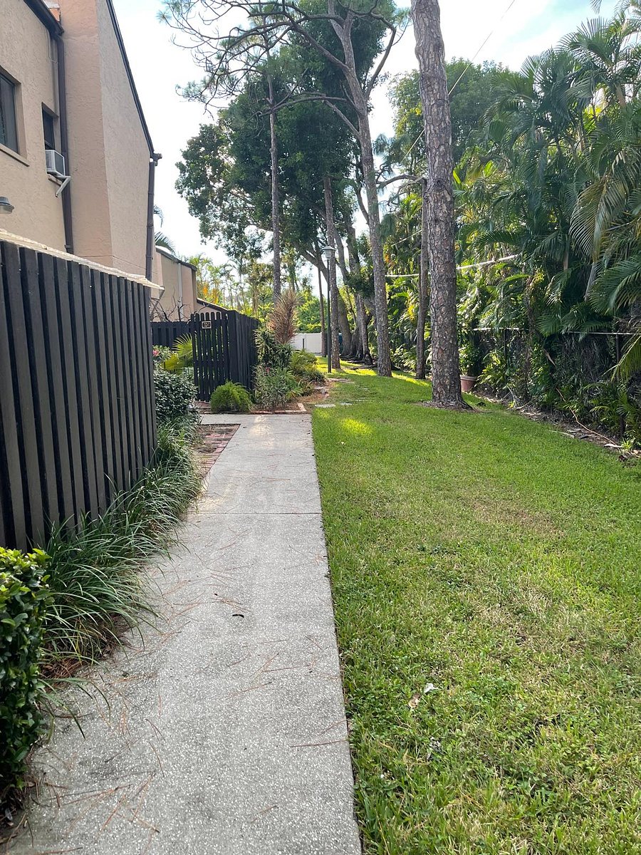 Waling pathway to the unit ones your car is parked