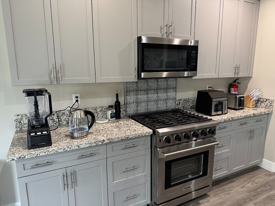 All new appliances. Pots and pans available as well.