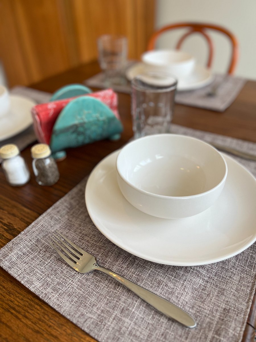 full set of dishware for all your dining needs