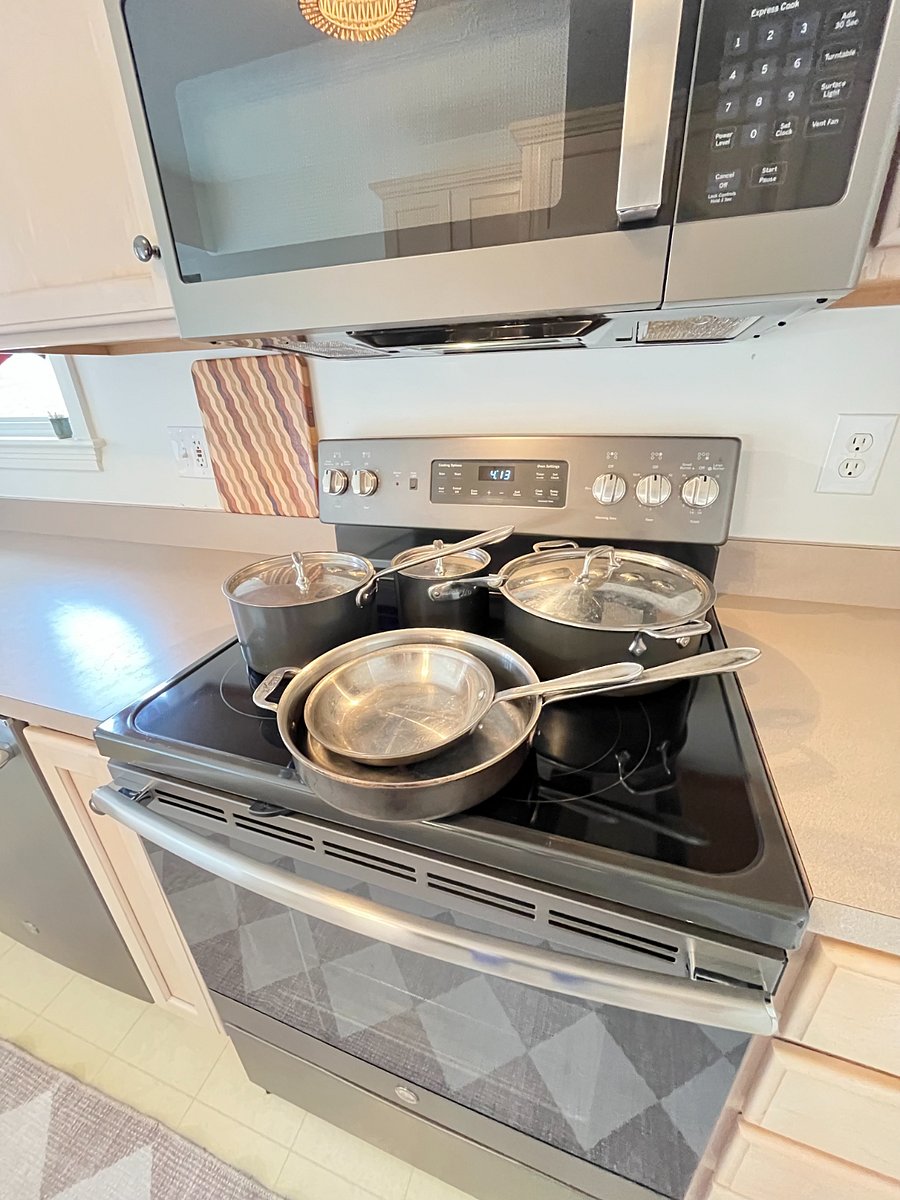 full set of AllClad pots and pans