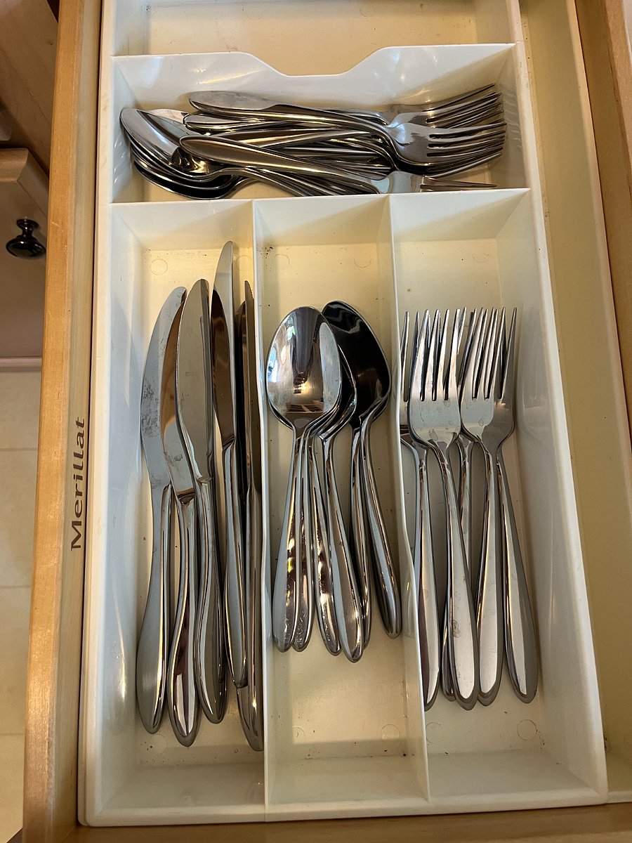 full set of eating utensils