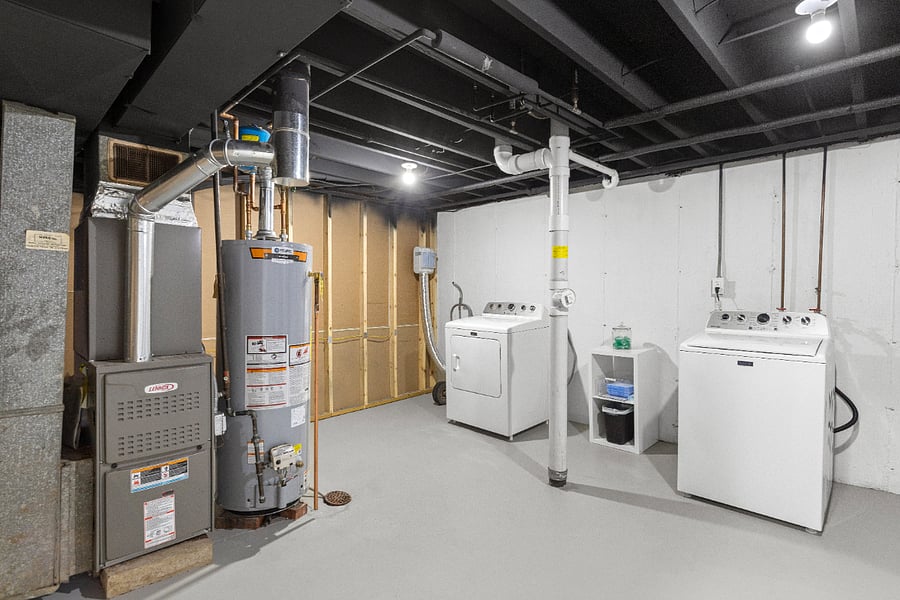 Full size laundry machines for longer stays