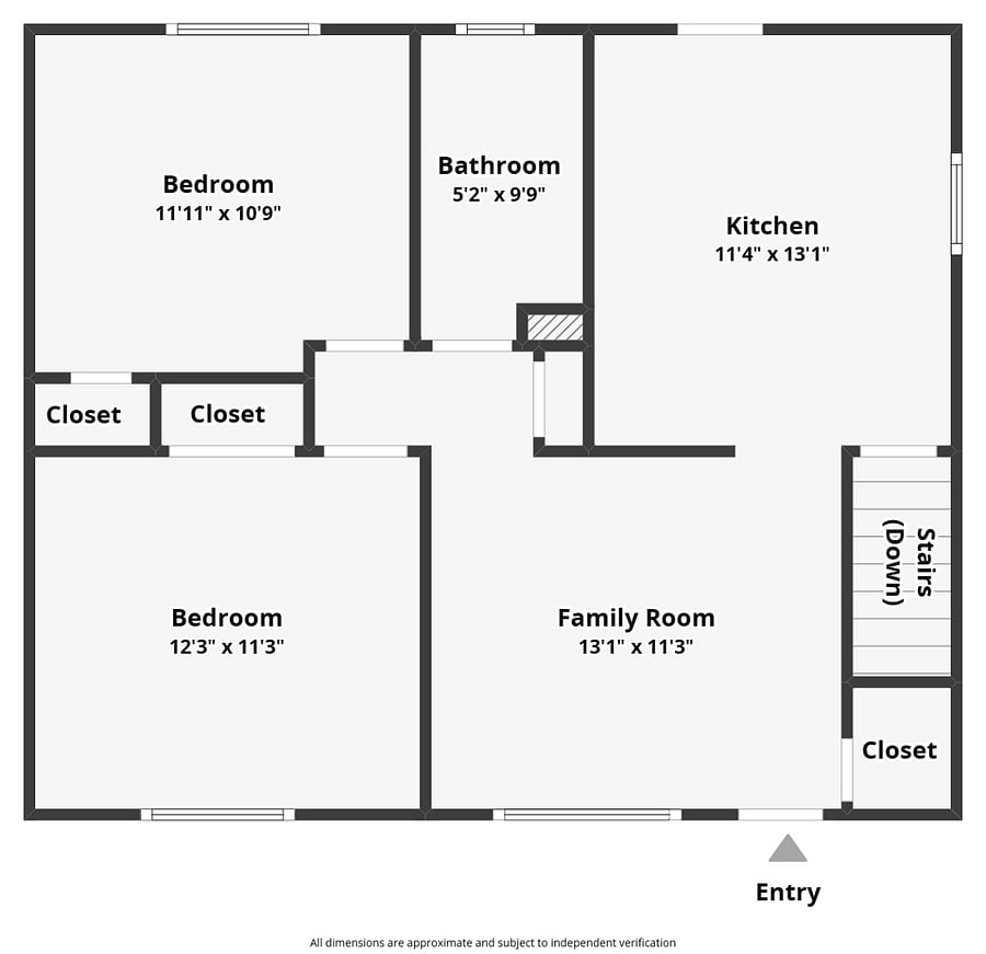 Floor plan for main level
