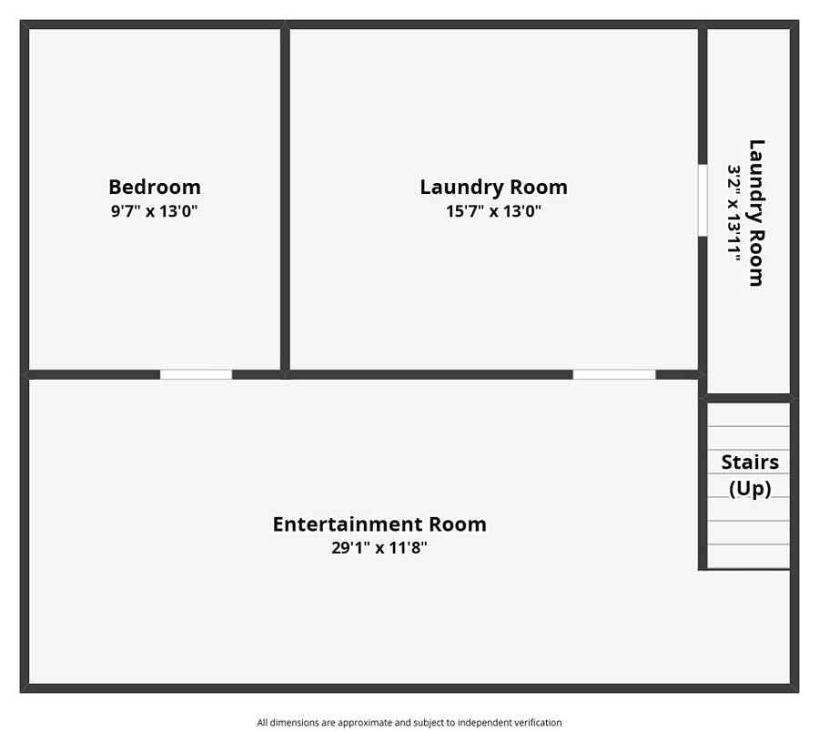 Floor plan for basement