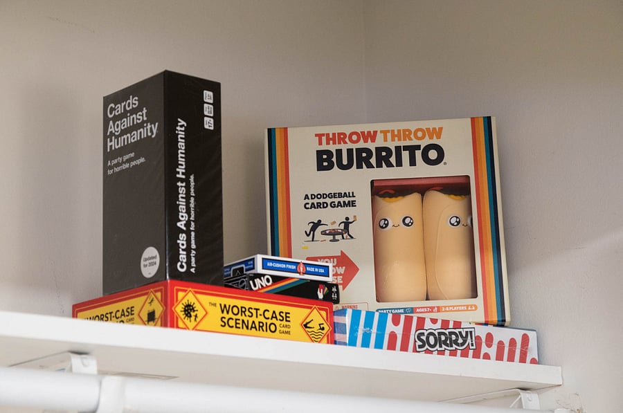 Unplug and enjoy a few board games for a relaxing night in