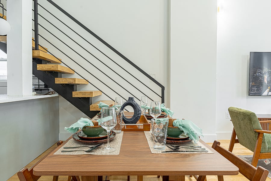 Open dining + kitchen viewfunctional and thoughtfully laid out.