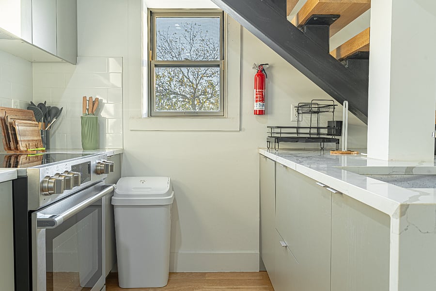 Additional kitchen view showing layout and storagefunctional and efficient design.
