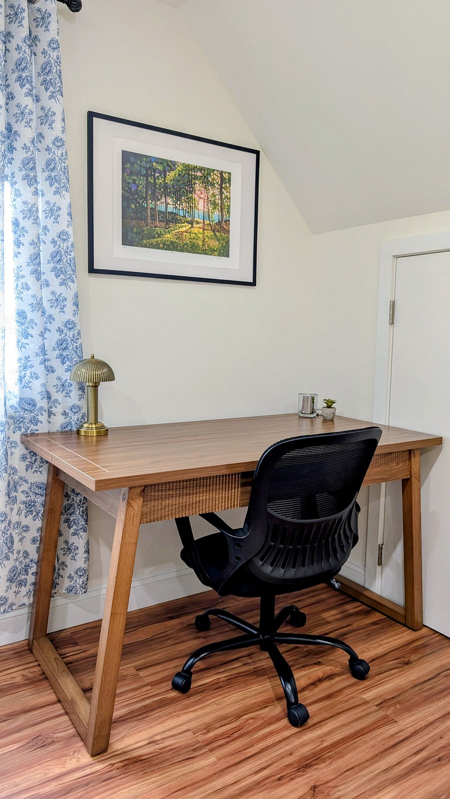 Office desk and comfortable chair