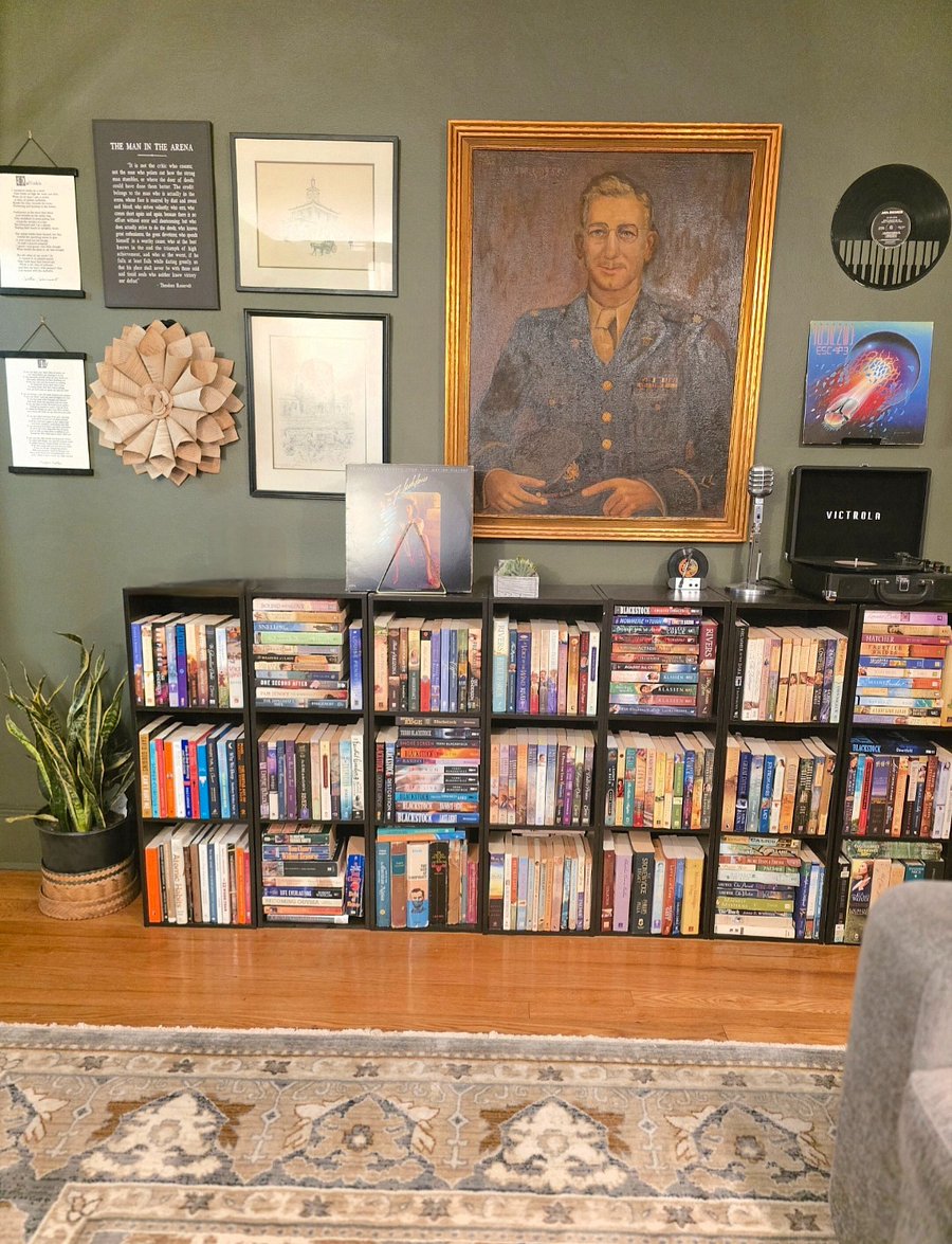 Living room - a paradise for book lovers