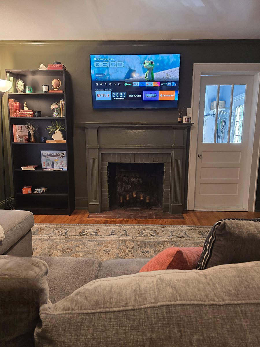 Living room - couch views with Smart TV