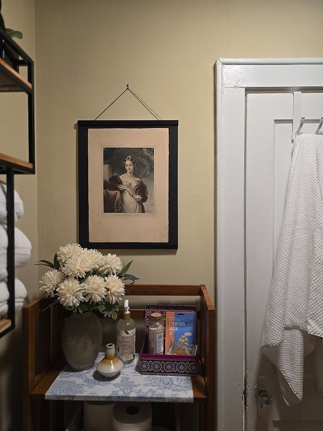Bathroom storage - pamper yourself with necessities from home