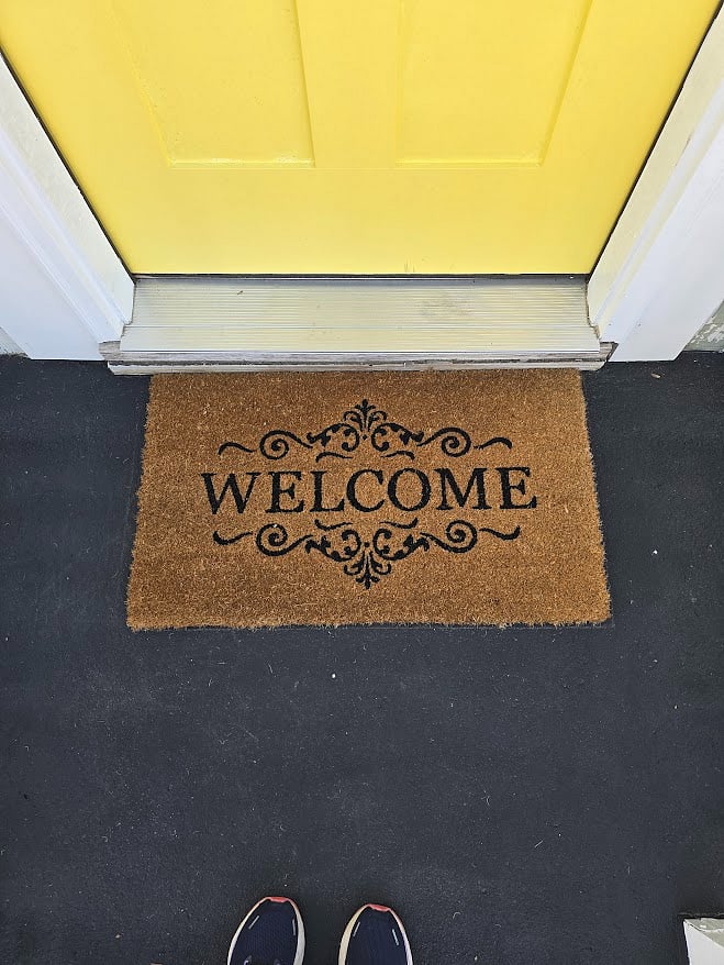 Front porch welcome mat