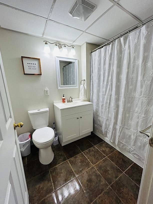 Private full size bath