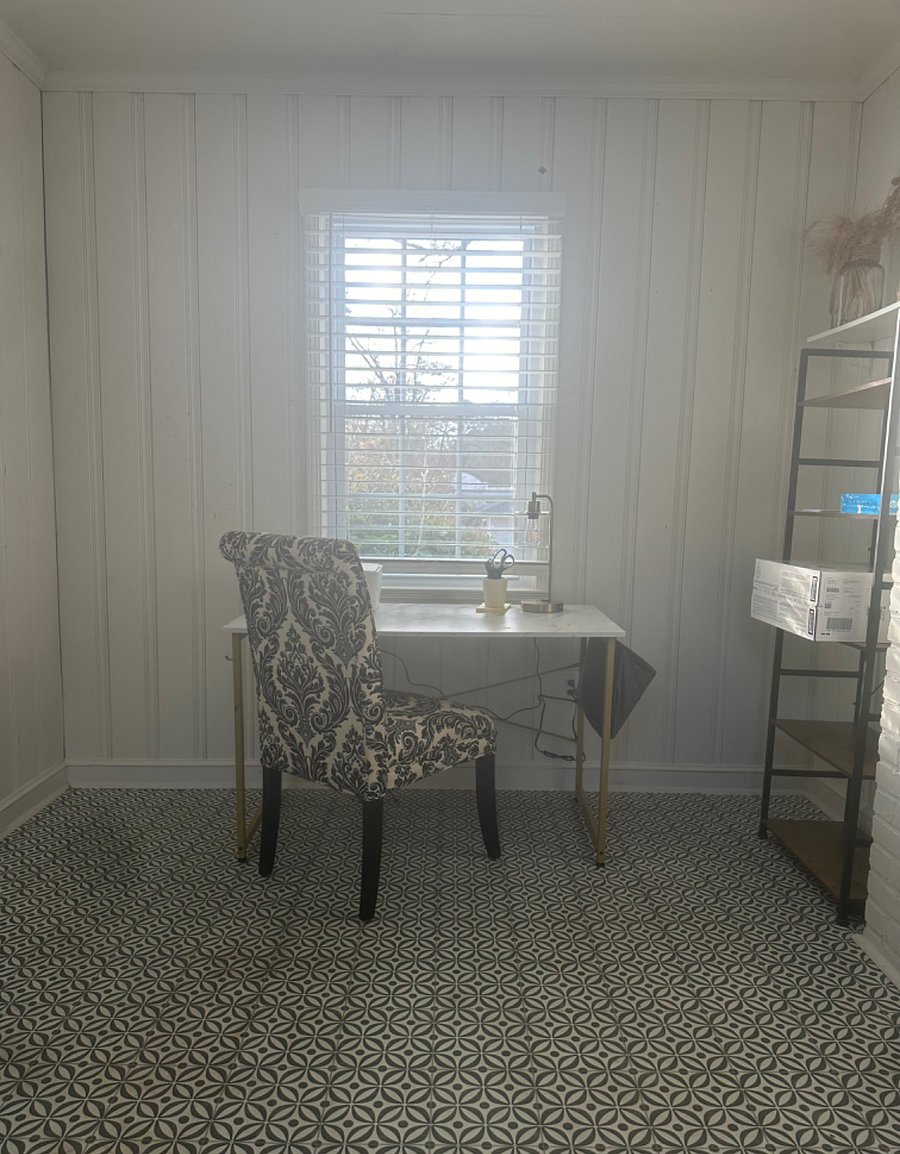 Private office space with printer