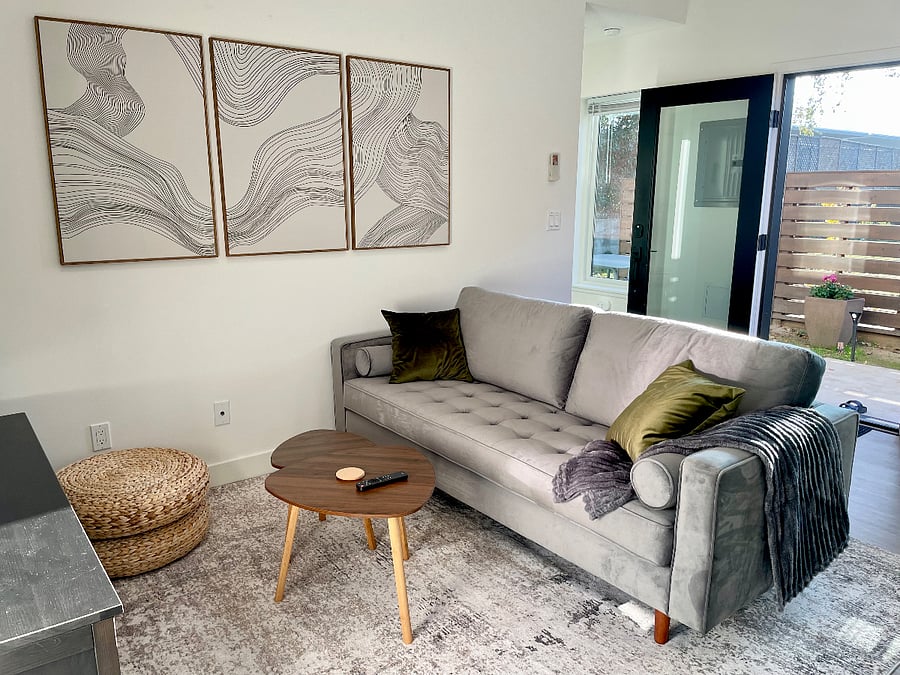 Sun-filled living room
