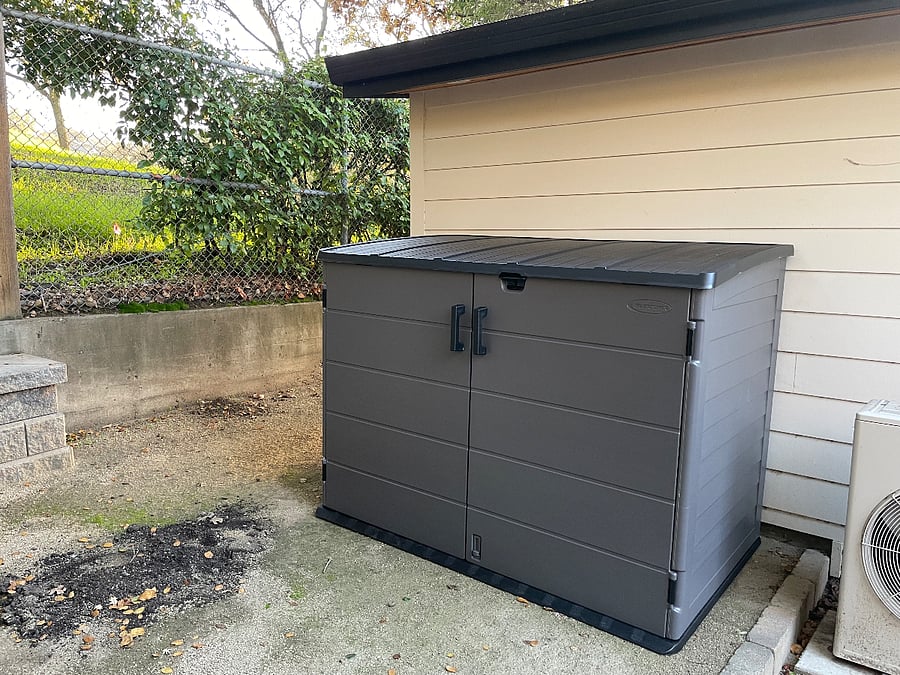Dedicated outdoor/bicycle storage