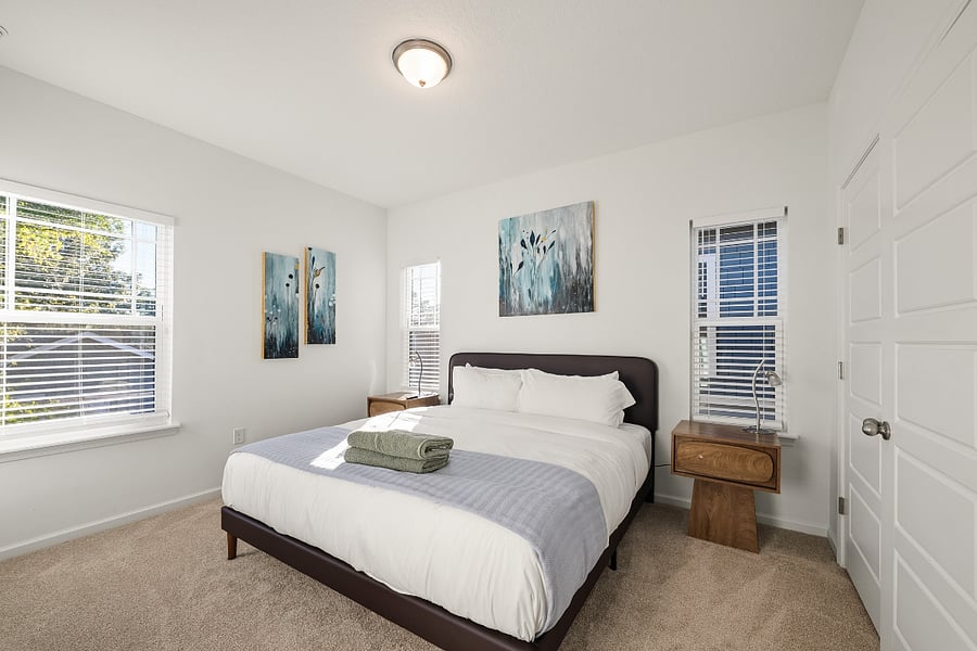 Guest Bedroom #1 with King Bed and  50" Smart TV