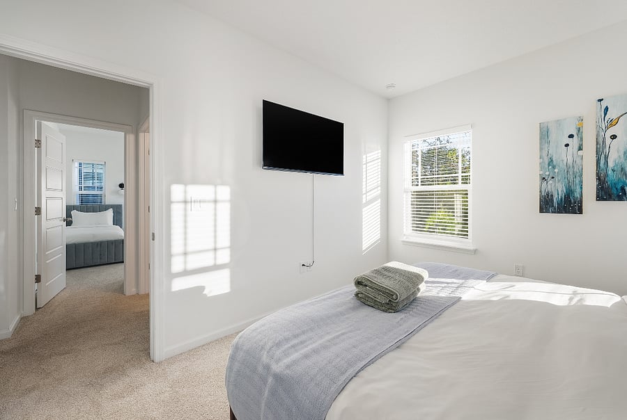 Guest Bedroom #1 with King Bed and  50" Smart TV