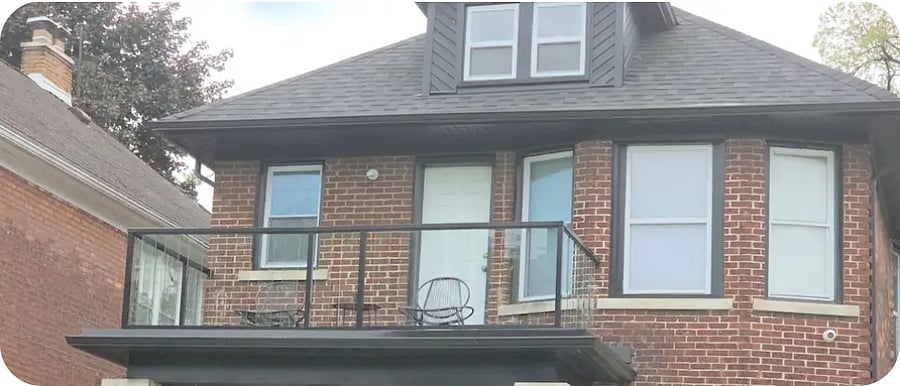 Upper Unit Front Balcony