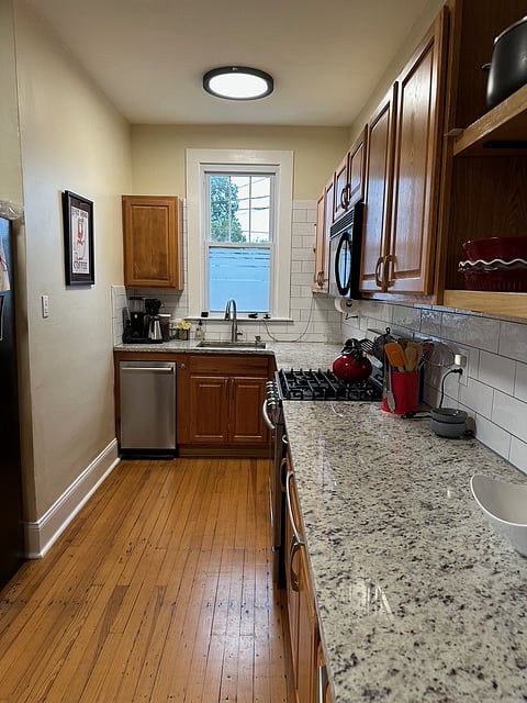 Fully stocked kitchen