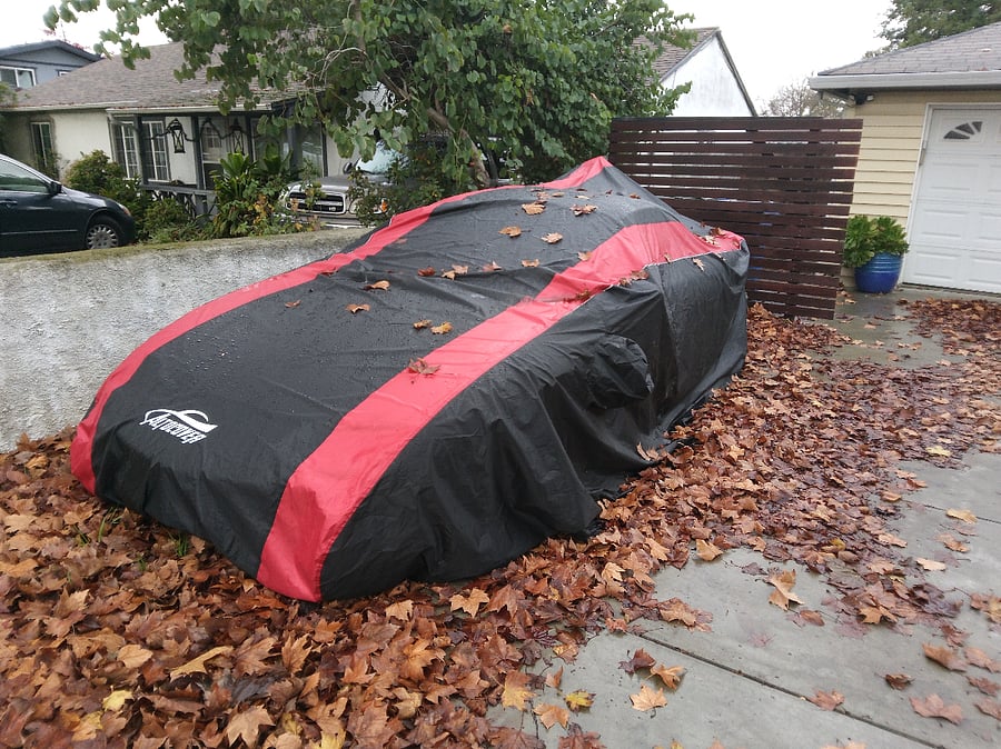 This will be your assigned, off-street parking. Cleaned weekly, pic happens to be before cleaning and after rain/leafs fall of course. 