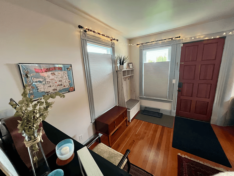Main Floor Living Room. + Piano