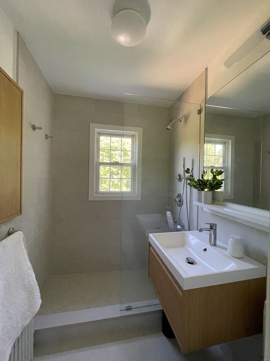 Bathroom with walk in shower