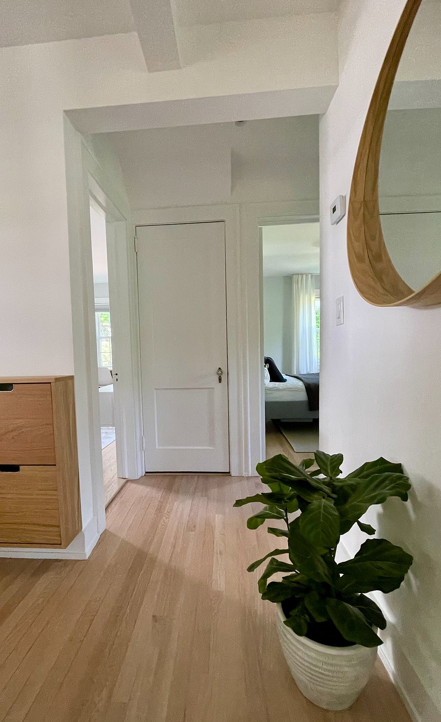 Entry-view to Bedrooms & stair to basement