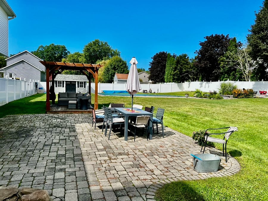 Large Lot around 1 acre - Fenced in Backyard - Seasonal Use Pool - Fire Pit - Kids Swing set
