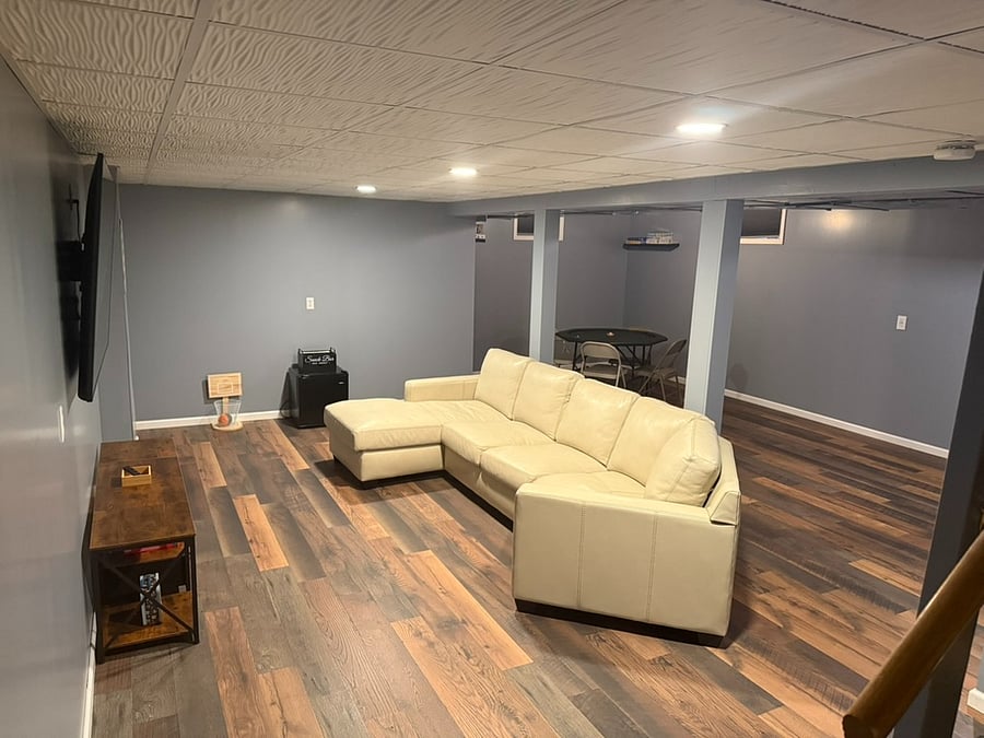 Finished Basement - 75" TV
