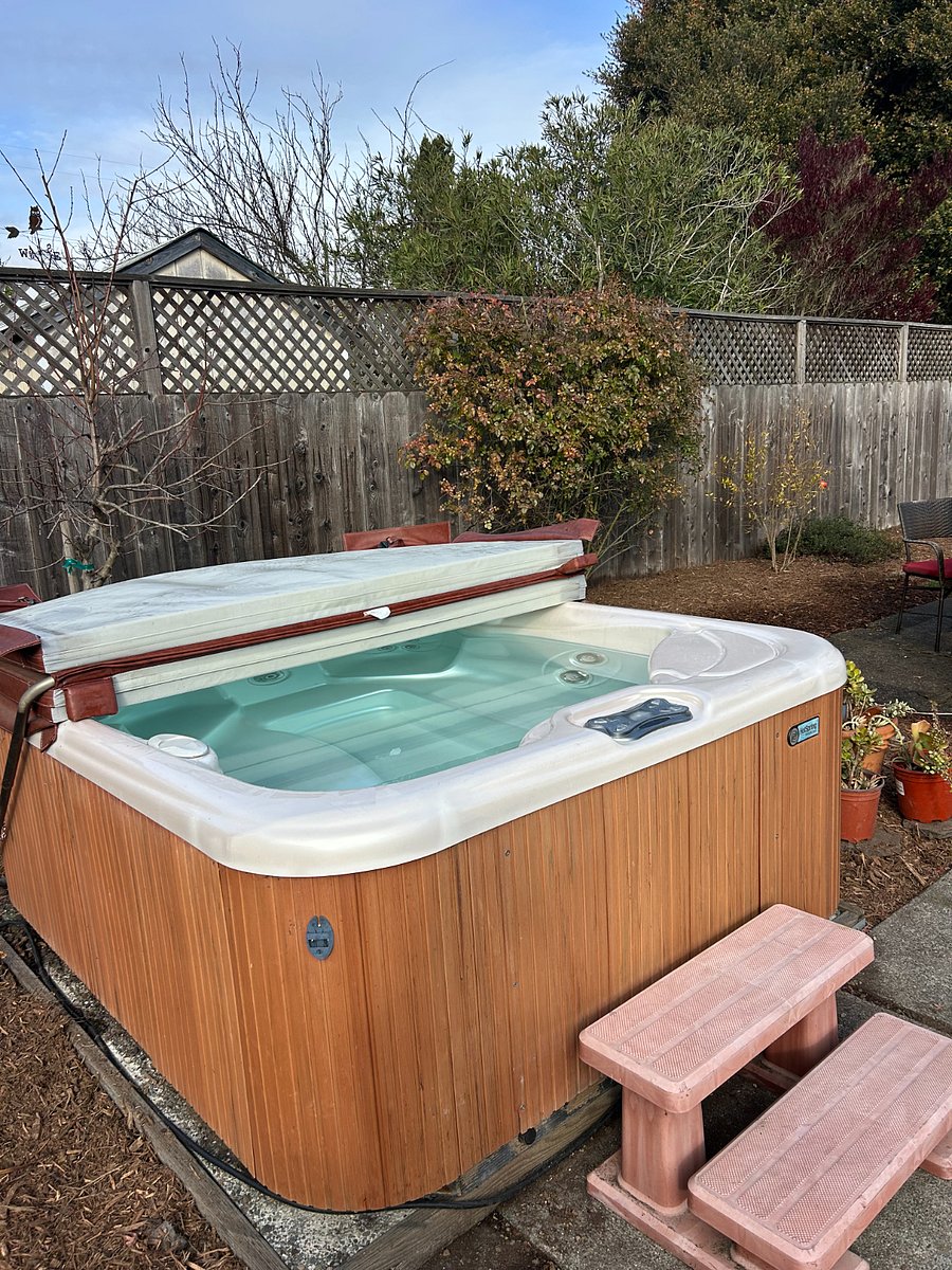 Large hot tub professionally maintained