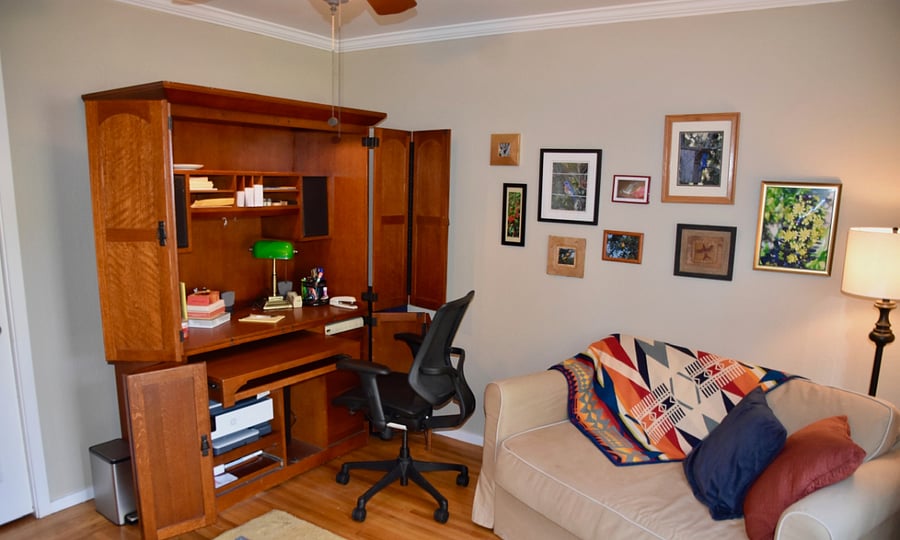 Second room desk in open position