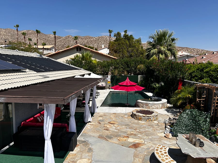 Koi Springs backyard